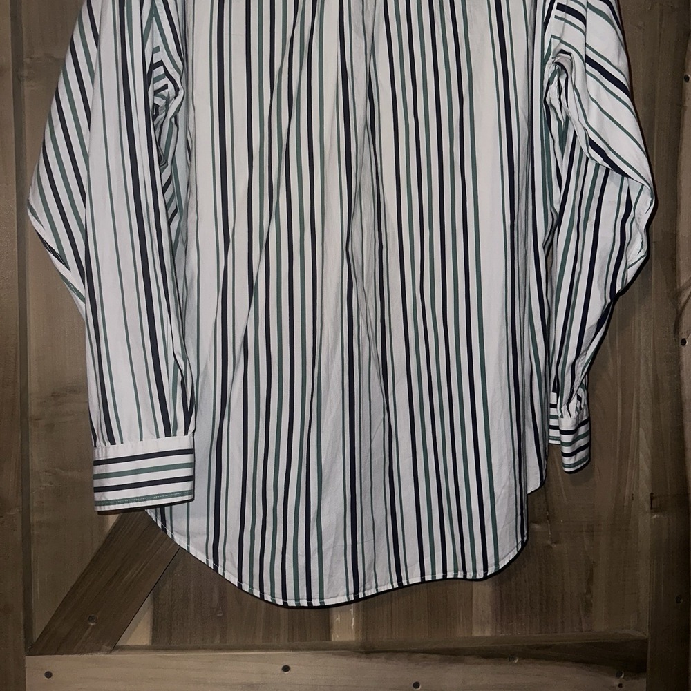 Vintage 1990s Tommy Hilfiger Embroidered Crest StripeButton-Up Shirt Men's Large - Picture 11 of 11